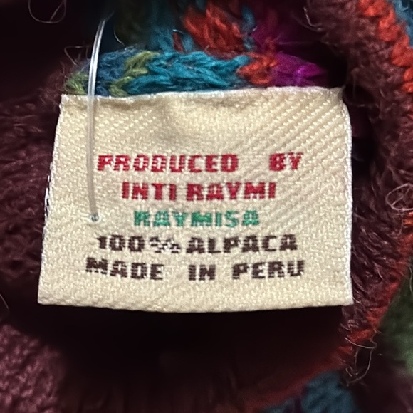 NWT Gloves-Made in Peru-100% Alpaca Yarn-Wmn Sz Sm-Bright Colors-Lightweight - Picture 10 of 10